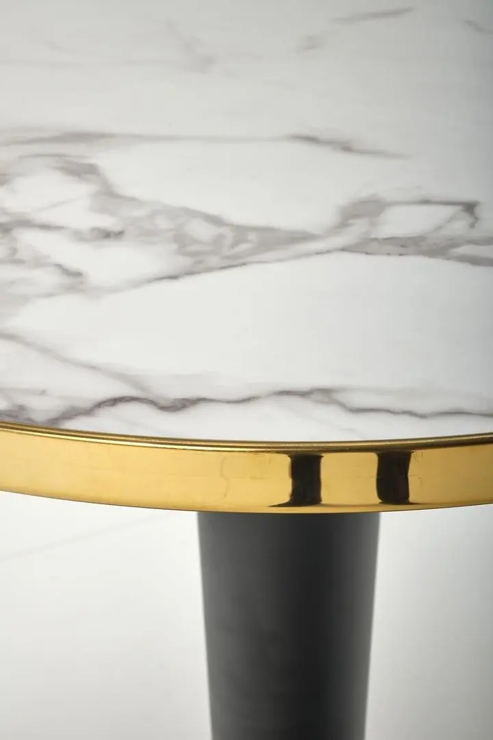 Стол Halmar Morata (White Marble/Black/Gold)