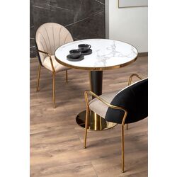 Стол Halmar Morata (White Marble/Black/Gold) Thumb