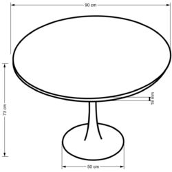 Стол Halmar Olmo (Walnut/Black) Thumb