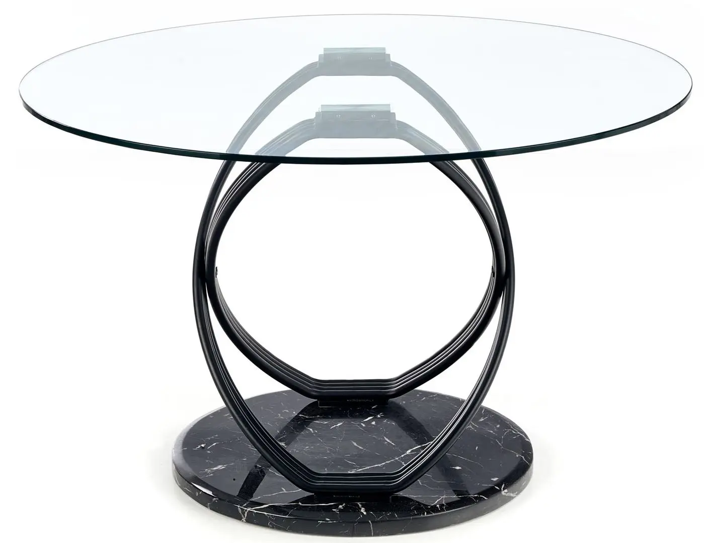 Стол Halmar Optico (Black/Transparent) - 3