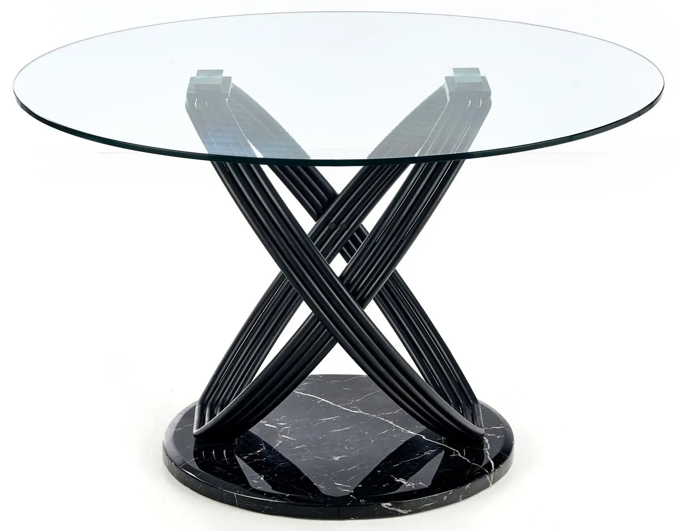 Стол Halmar Optico (Black/Transparent) - 4