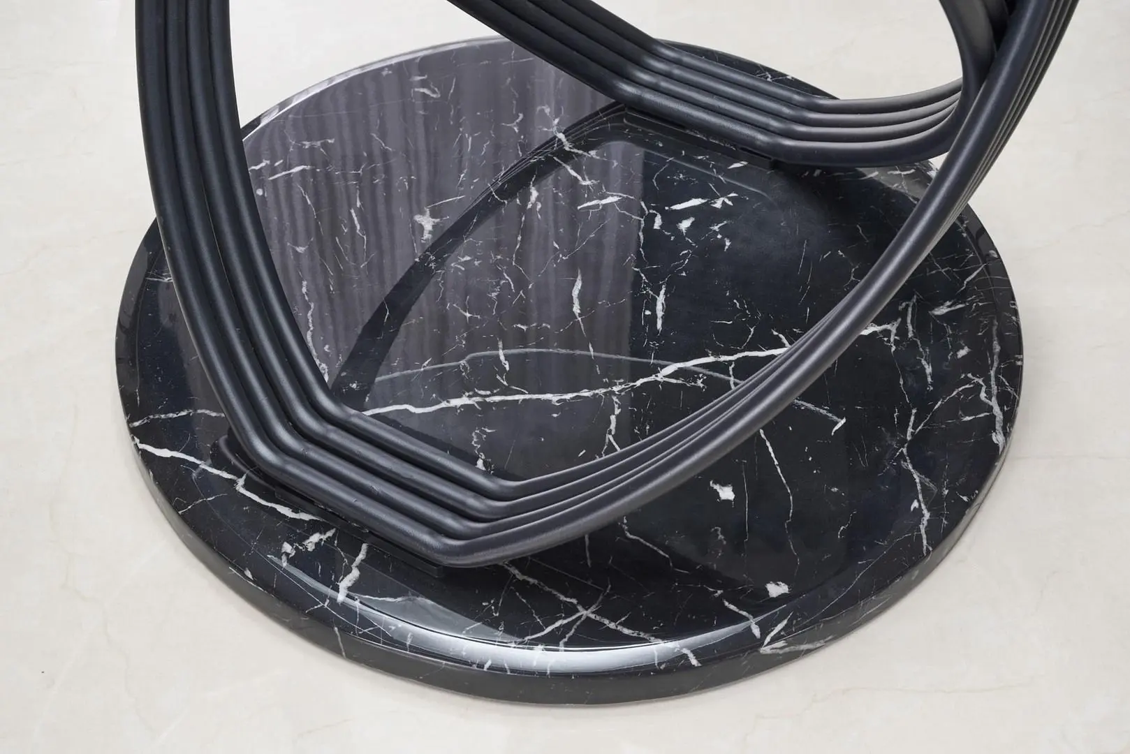 Стол Halmar Optico (Black/Transparent) - 7