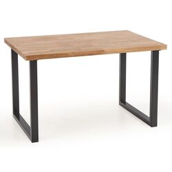 Masa Halmar Radus 140x85cm Solid Wood (Natural Oak/Black)