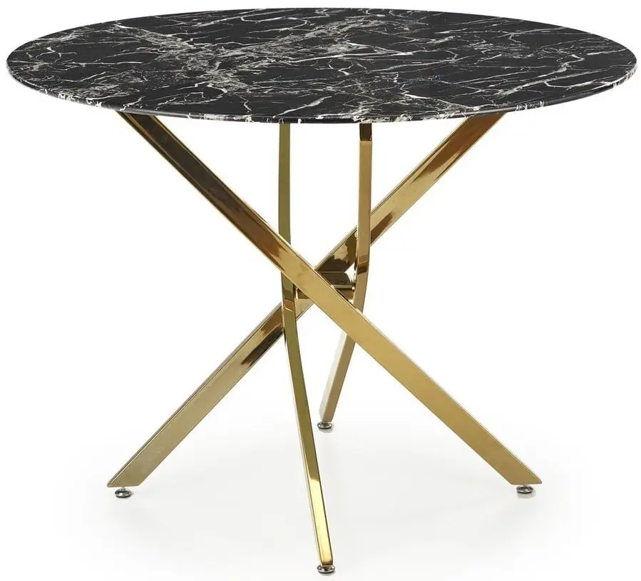 Masa Halmar Raymond 2 (Black Marble/Gold)