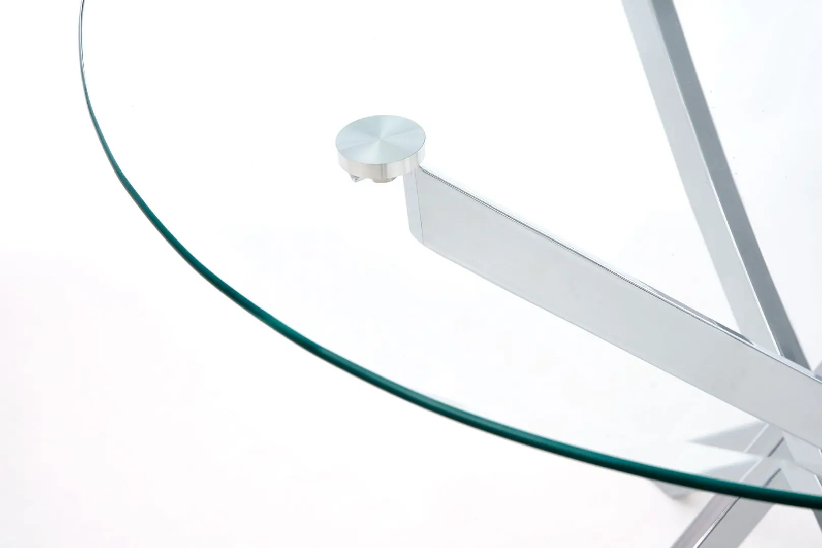 Masa Halmar Raymond (Chrome/Transparent)