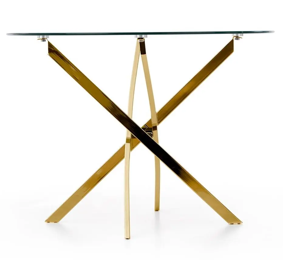 Стол Halmar Raymond (Golden/Transparent)