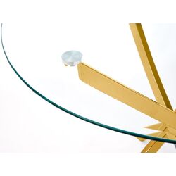 Стол Halmar Raymond (Golden/Transparent) Thumb