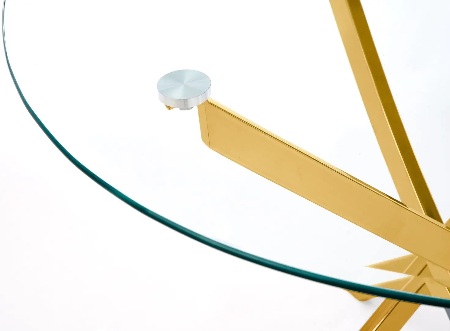 Стол Halmar Raymond (Golden/Transparent)