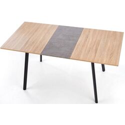 Стол раскладной Halmar Albon 120/160cm (Sonoma Oak/Gray/Black) Thumb