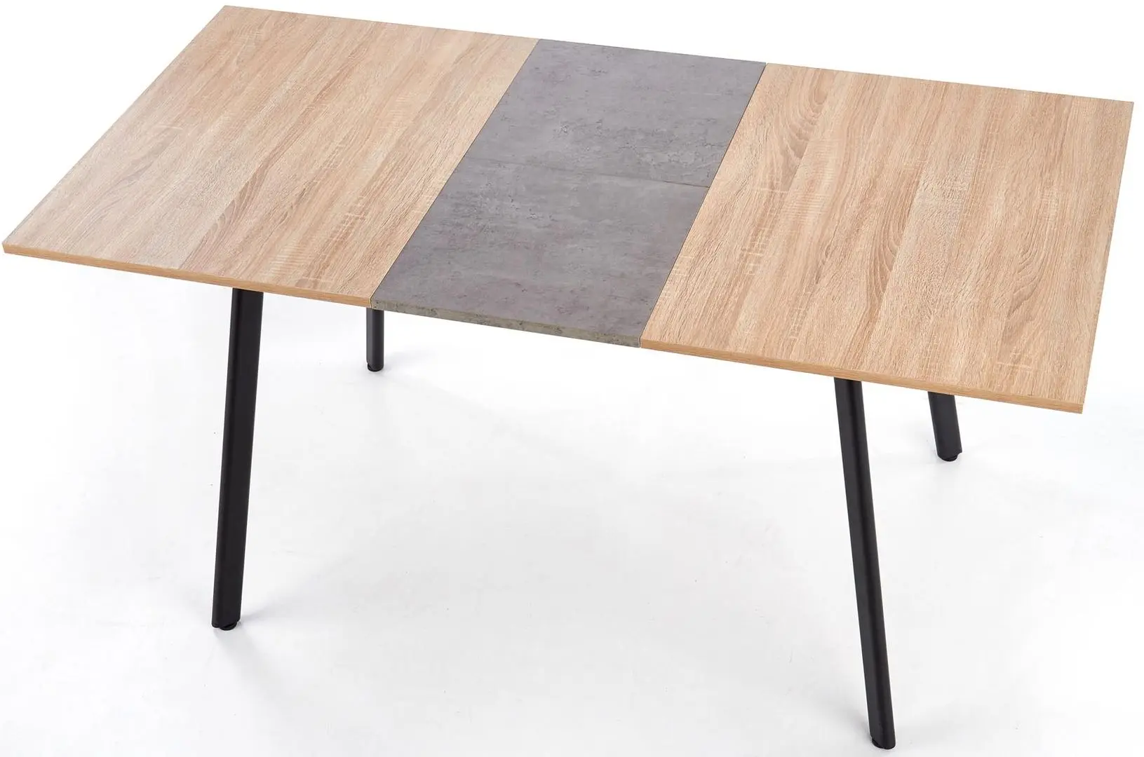 Стол раскладной Halmar Albon 120/160cm (Sonoma Oak/Gray/Black) - 7