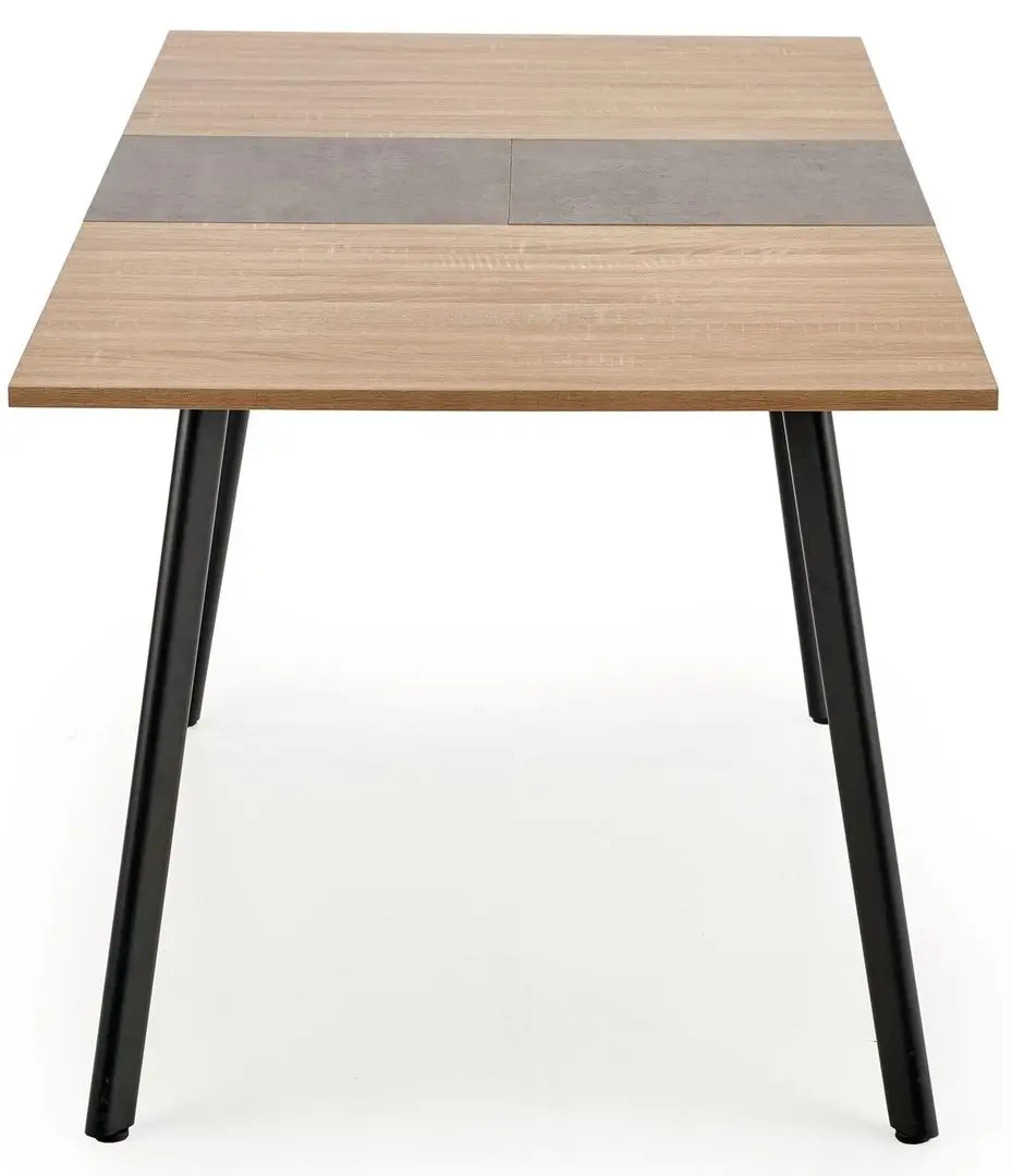 Стол раскладной Halmar Albon 120/160cm (Sonoma Oak/Gray/Black) - 8