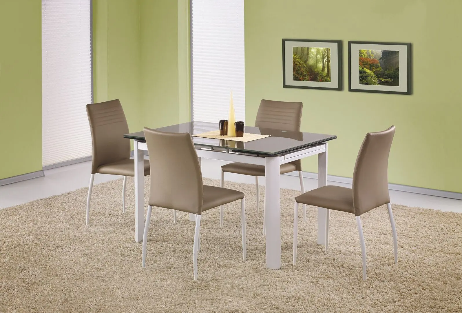 Стол раскладной Halmar Alston (Beige/White) - 9