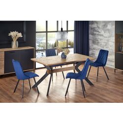 Masa extensibila Halmar Bacardi 160/220cm (Natural Oak/Black) Thumb