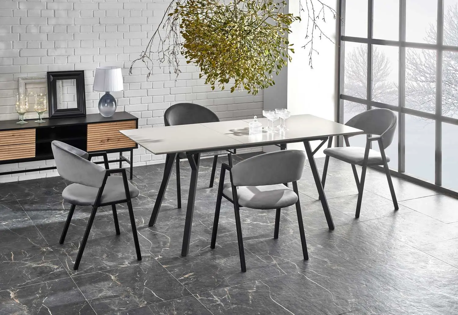 Masa extensibila Halmar Balrog 2 (Light Grey/Black) - 11