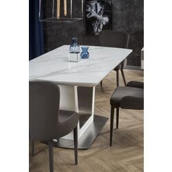 Стол раскладной Halmar Blanco (White Marble/White) Thumb