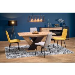 Masa plianta Halmar Brandon (Wotan Oak/Black)