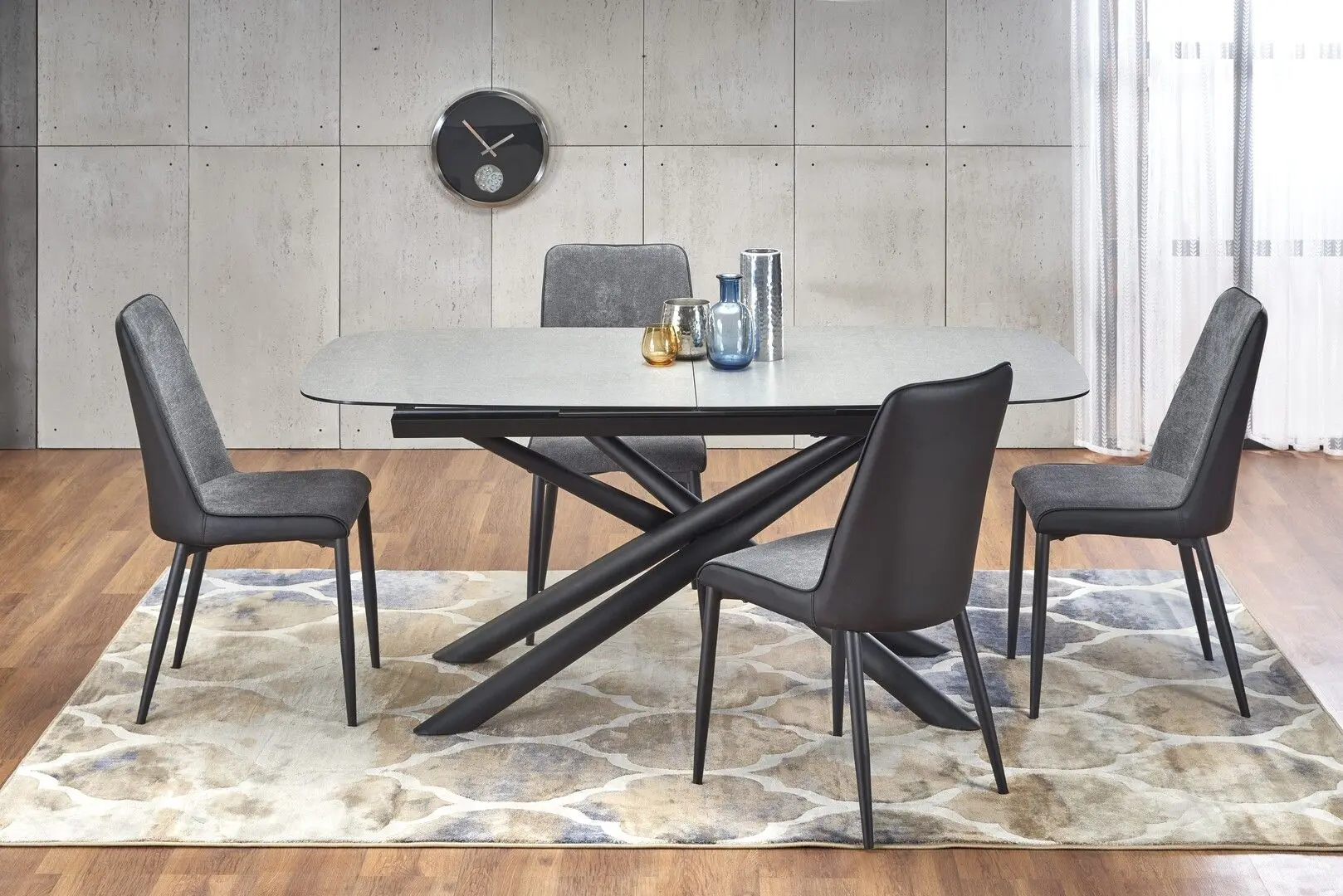 Стол раскладной Halmar Capello (Gray/Black) - 6