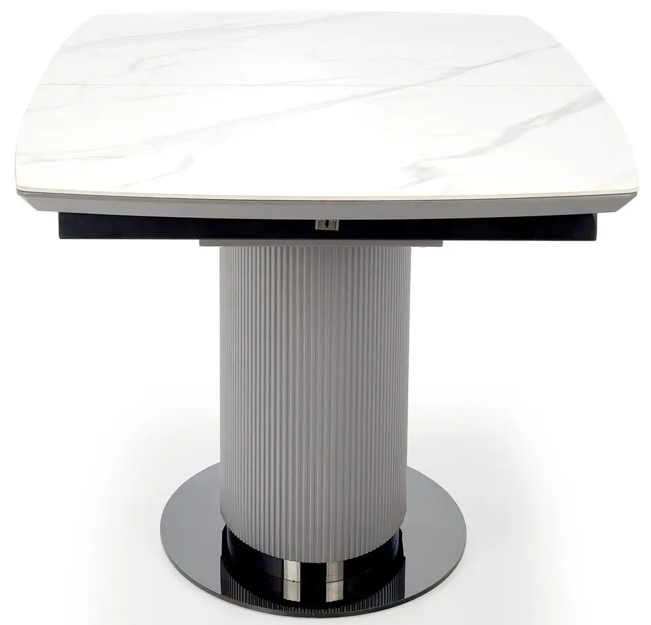 Стол раскладной Halmar Dancan (White Marble/Grey/Black)
