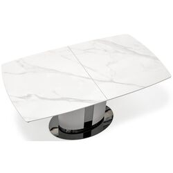 Стол раскладной Halmar Dancan (White Marble/Grey/Black) Thumb