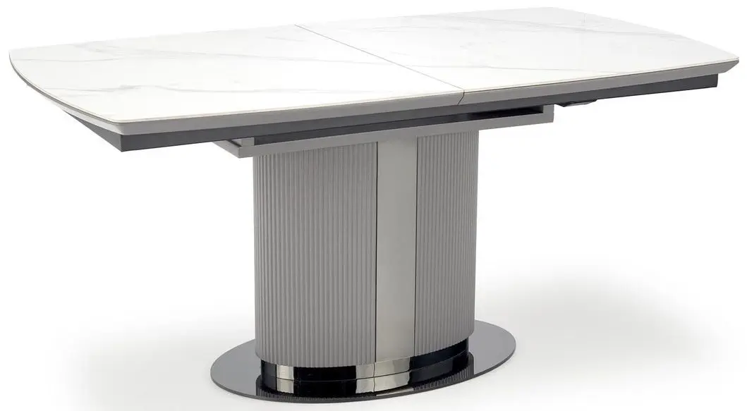 Стол раскладной Halmar Dancan (White Marble/Grey/Black)