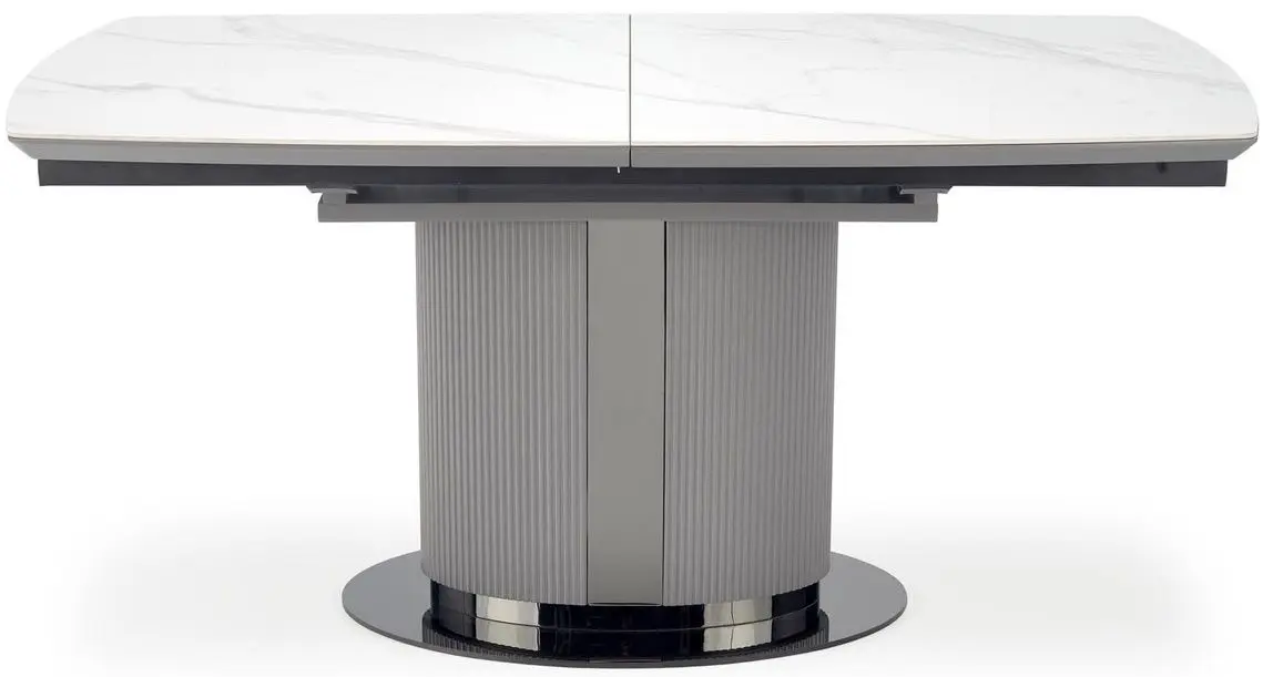 Стол раскладной Halmar Dancan (White Marble/Grey/Black)