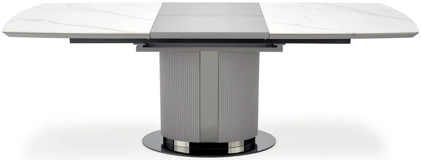 Стол раскладной Halmar Dancan (White Marble/Grey/Black)