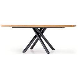 Masa extensibila Halmar Derrick (Natural Oak/Black) Thumb