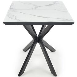 Стол раскладной Halmar Diesel 160/200cm (White Marble/Dark Grey/Black) Thumb