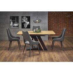 Masa extensibila Halmar Ferguson 160/220cm (Natural Oak/Black) Thumb