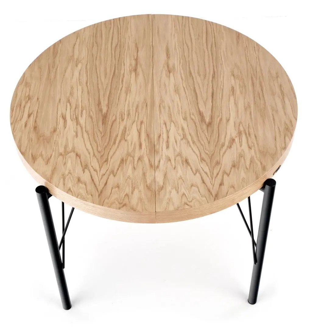 Стол раскладной Halmar Inferno 100-300cm (Natural Oak/Black)