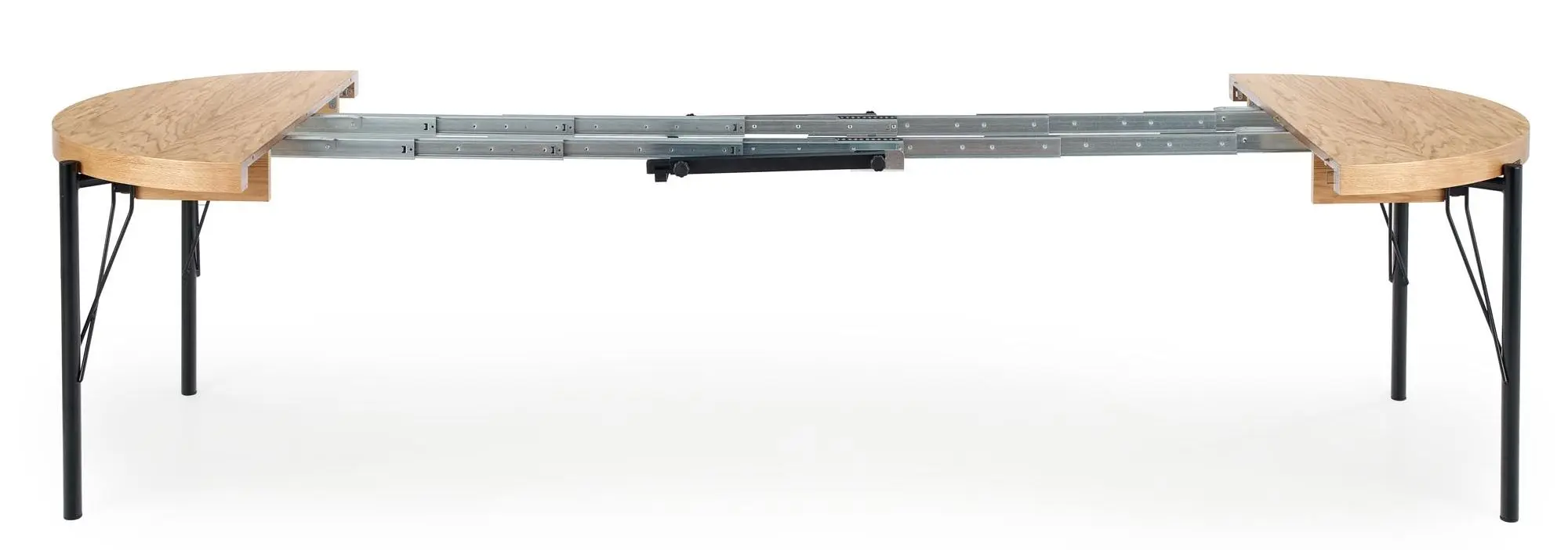 Стол раскладной Halmar Inferno 100-300cm (Natural Oak/Black)