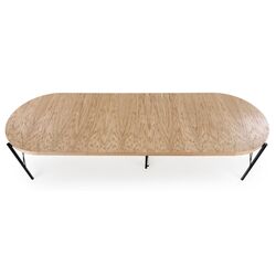 Стол раскладной Halmar Inferno 100-300cm (Natural Oak/Black) Thumb