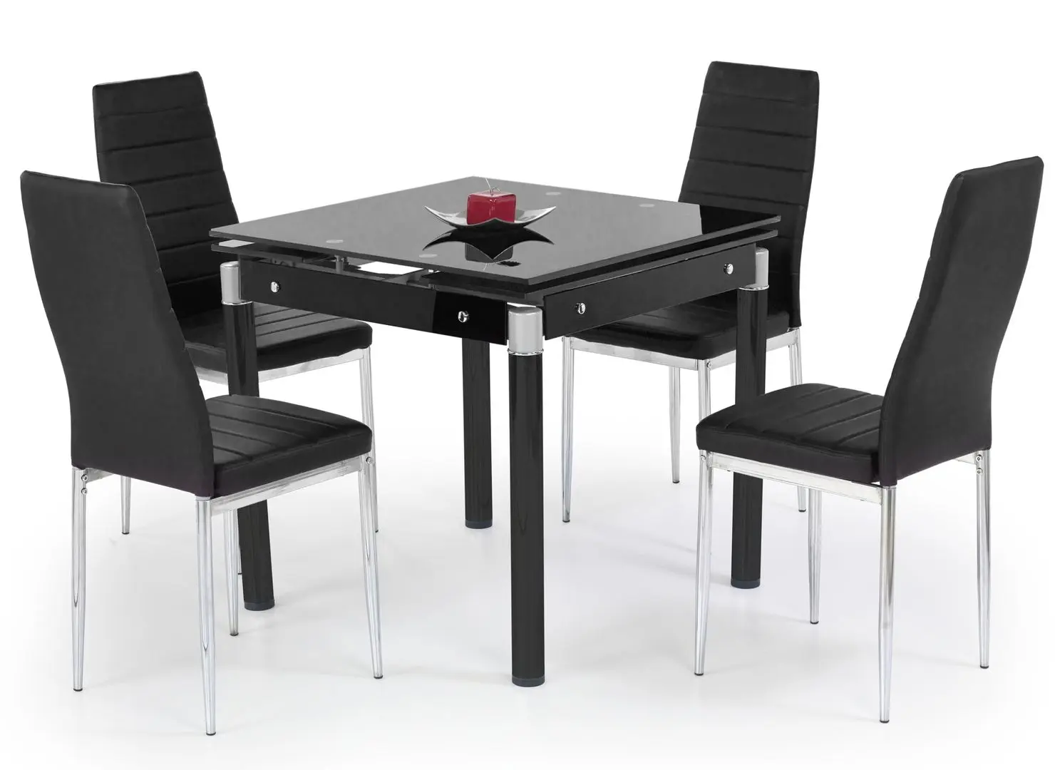 Стол раскладной Halmar Kent 80/130cm (Black) - 5