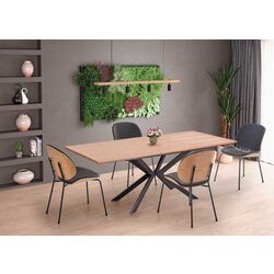 Masa extensibila Halmar Legarto (Natural Oak/Black)