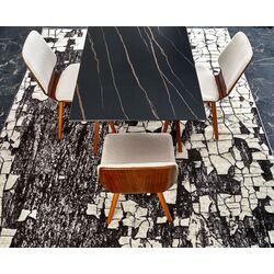 Masa extensibila Halmar Lozano (Black Marble/Walnut) Thumb