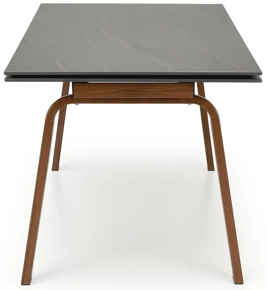 Masa extensibila Halmar Lozano (Black Marble/Walnut)