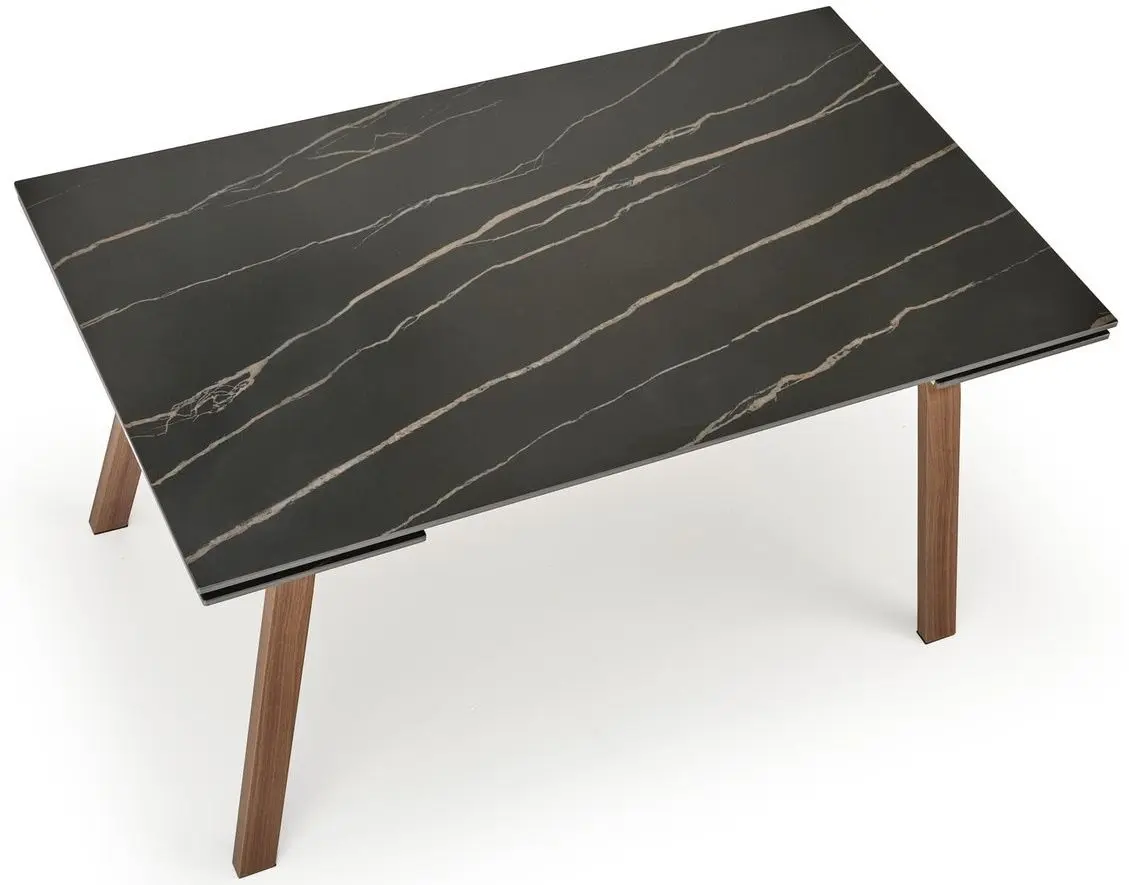 Masa extensibila Halmar Lozano (Black Marble/Walnut)
