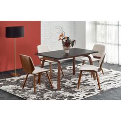 Masa extensibila Halmar Lozano (Black Marble/Walnut) Thumb