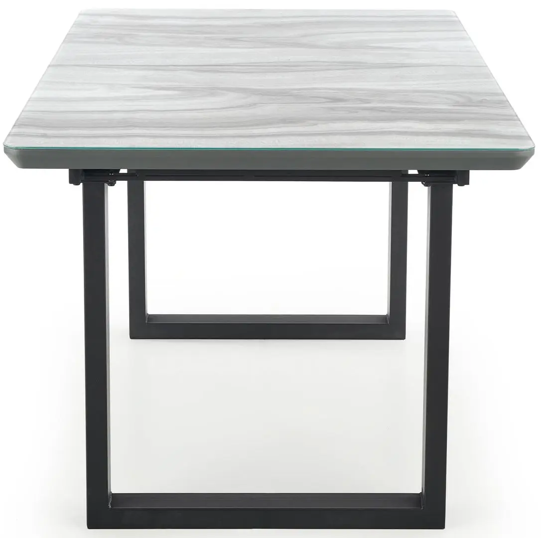 Masa extensibila Halmar Marley 160/200cm (White Marble/Gray/Black)