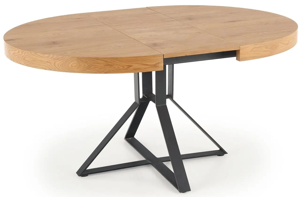 Стол раскладной Halmar Mercy (Gold Oak/Black)