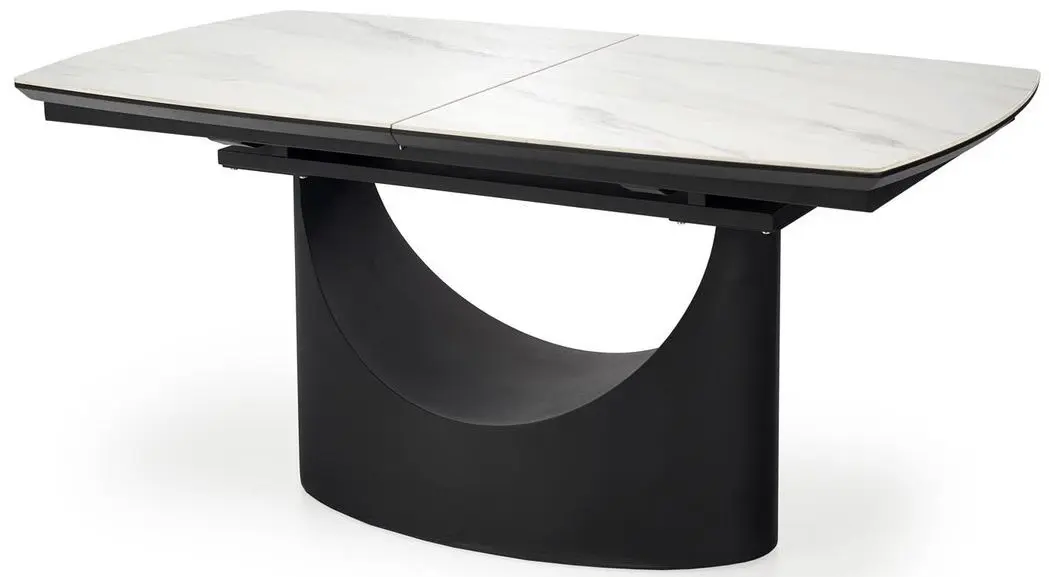Masa extensibila Halmar Osman (White Marble/Black) - 2
