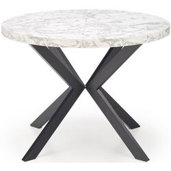 Masa extensibila Halmar Peroni 100-250cm (White Marble/Black) Thumb