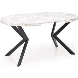 Masa extensibila Halmar Peroni 100-250cm (White Marble/Black) Thumb
