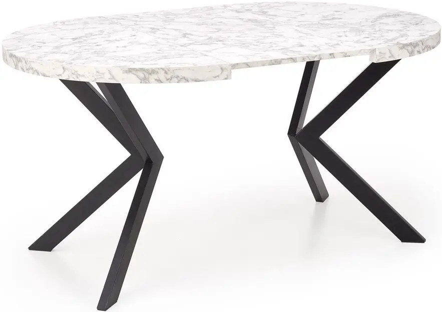 Masa extensibila Halmar Peroni 100-250cm (White Marble/Black)