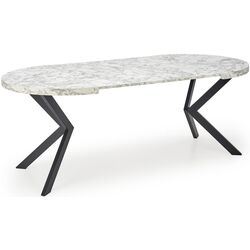 Masa extensibila Halmar Peroni 100-250cm (White Marble/Black) Thumb
