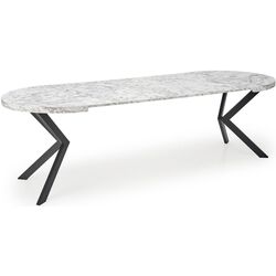 Masa extensibila Halmar Peroni 100-250cm (White Marble/Black) Thumb