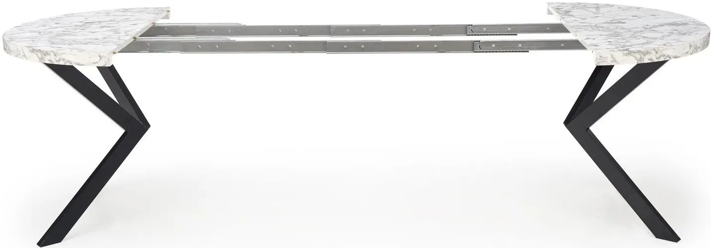 Masa extensibila Halmar Peroni 100-250cm (White Marble/Black)