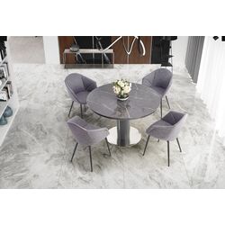 Masa extensibila Halmar Ricardo (Gray Marble/Dark Gray) Thumb