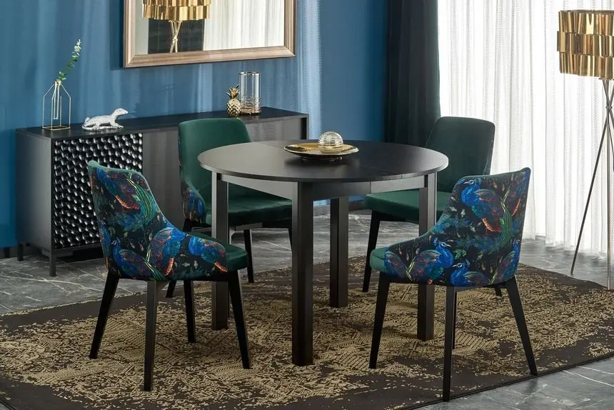 Стол раскладной Halmar Ringo 102/142x102cm (Black)