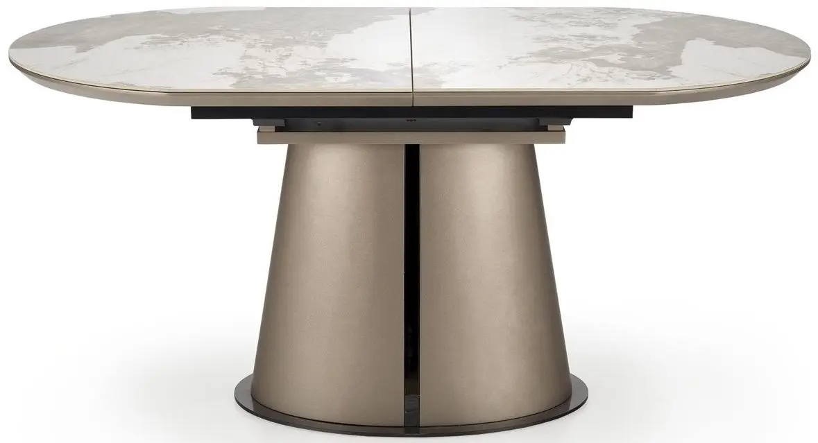 Masa extensibila Halmar Robinson (Beige Marble/Cappuccino/Black)